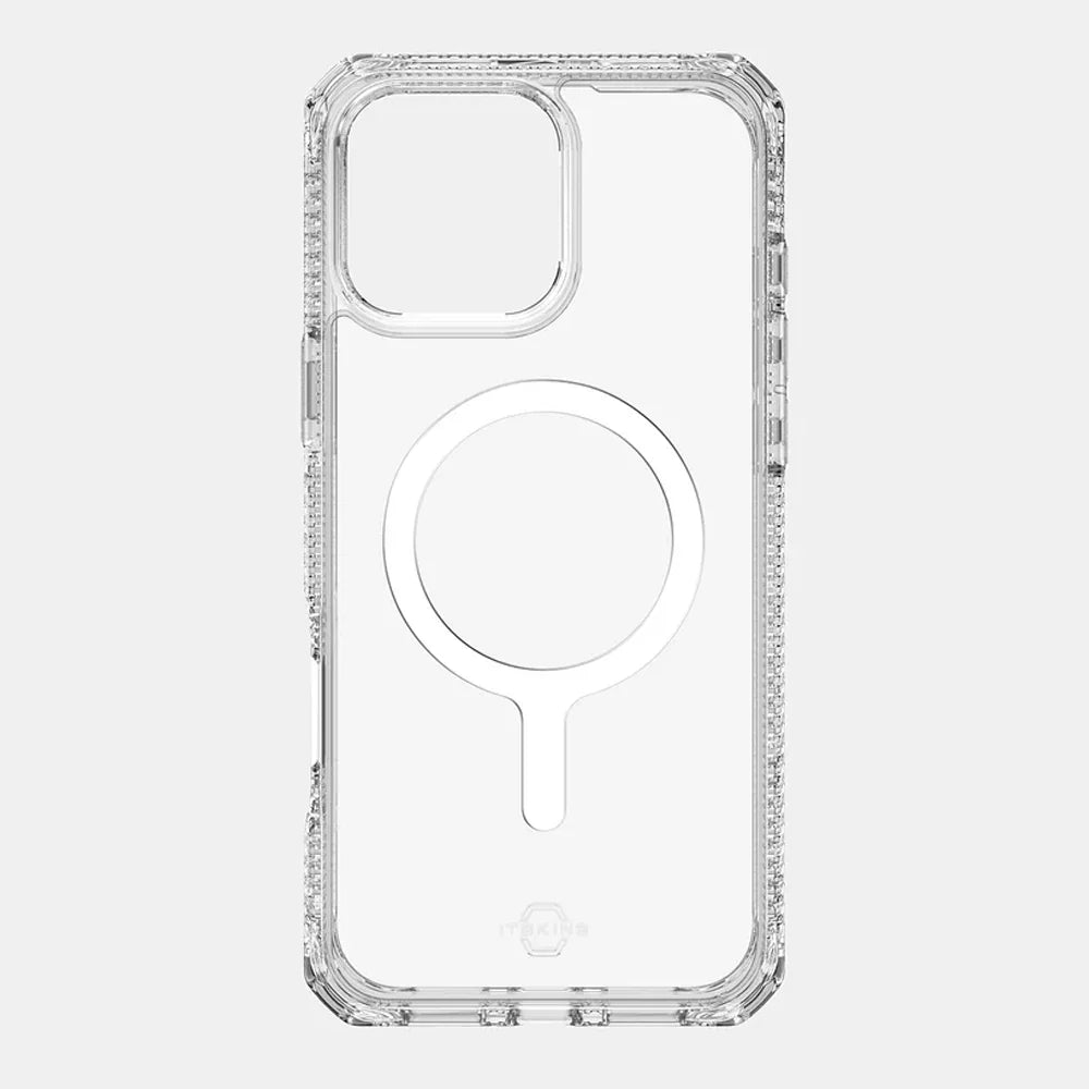 iPhone 16 Pro Max Itskins Hybrid Clear Touch Magsafe Case - Transparent - Tashqila iPhone 16 Pro Max Itskins Hybrid Clear Touch Magsafe Case - Transparent - Tashqila